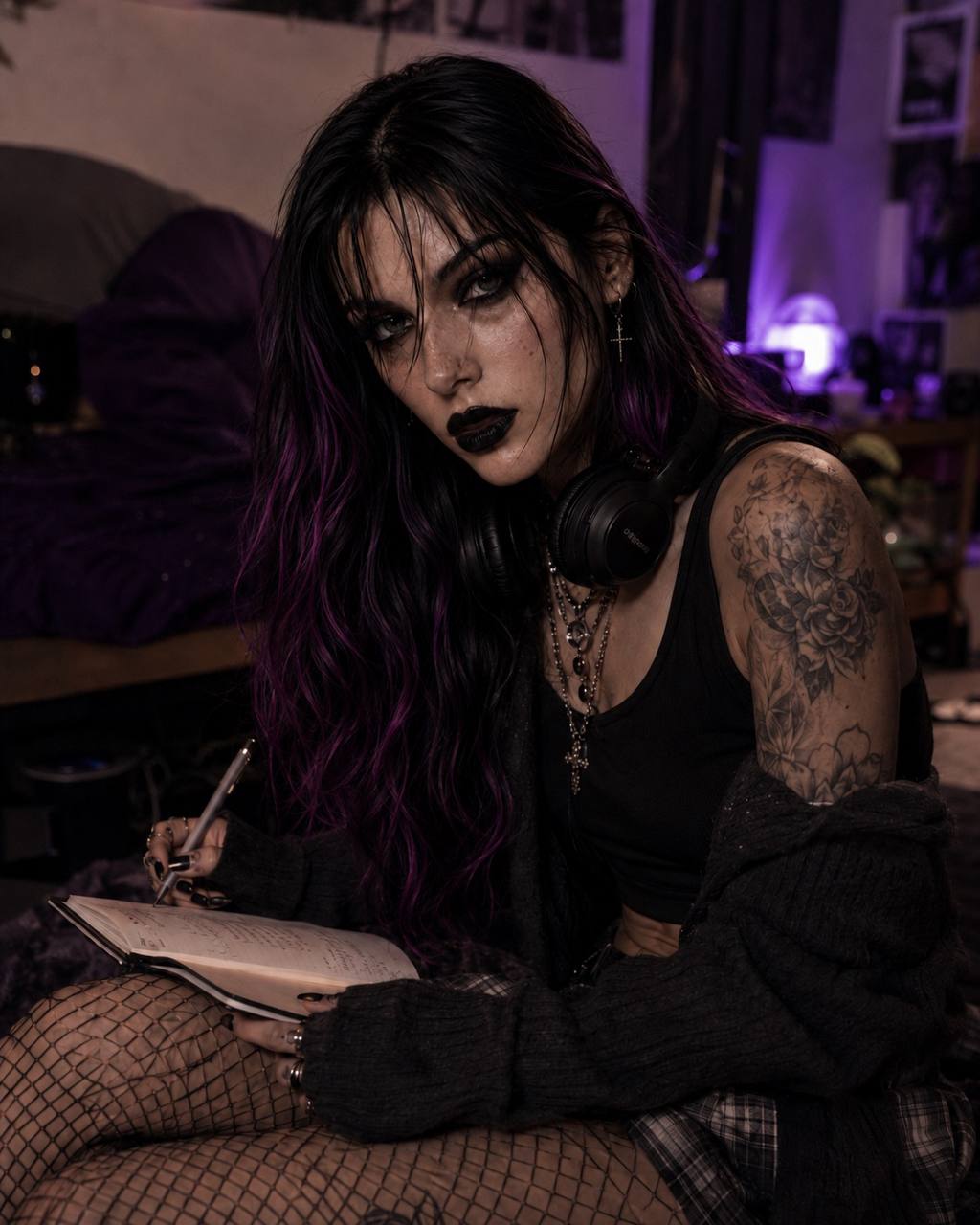 Kurced writing lyrics